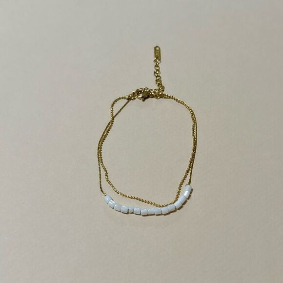 Boho beaded anklet N624 - Picture 2 of 4